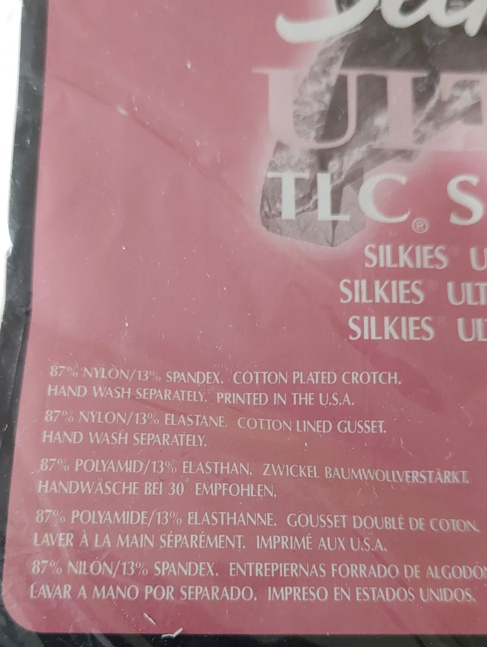 NWT Silkies Medium White Ultra TLC Support Pantyhose